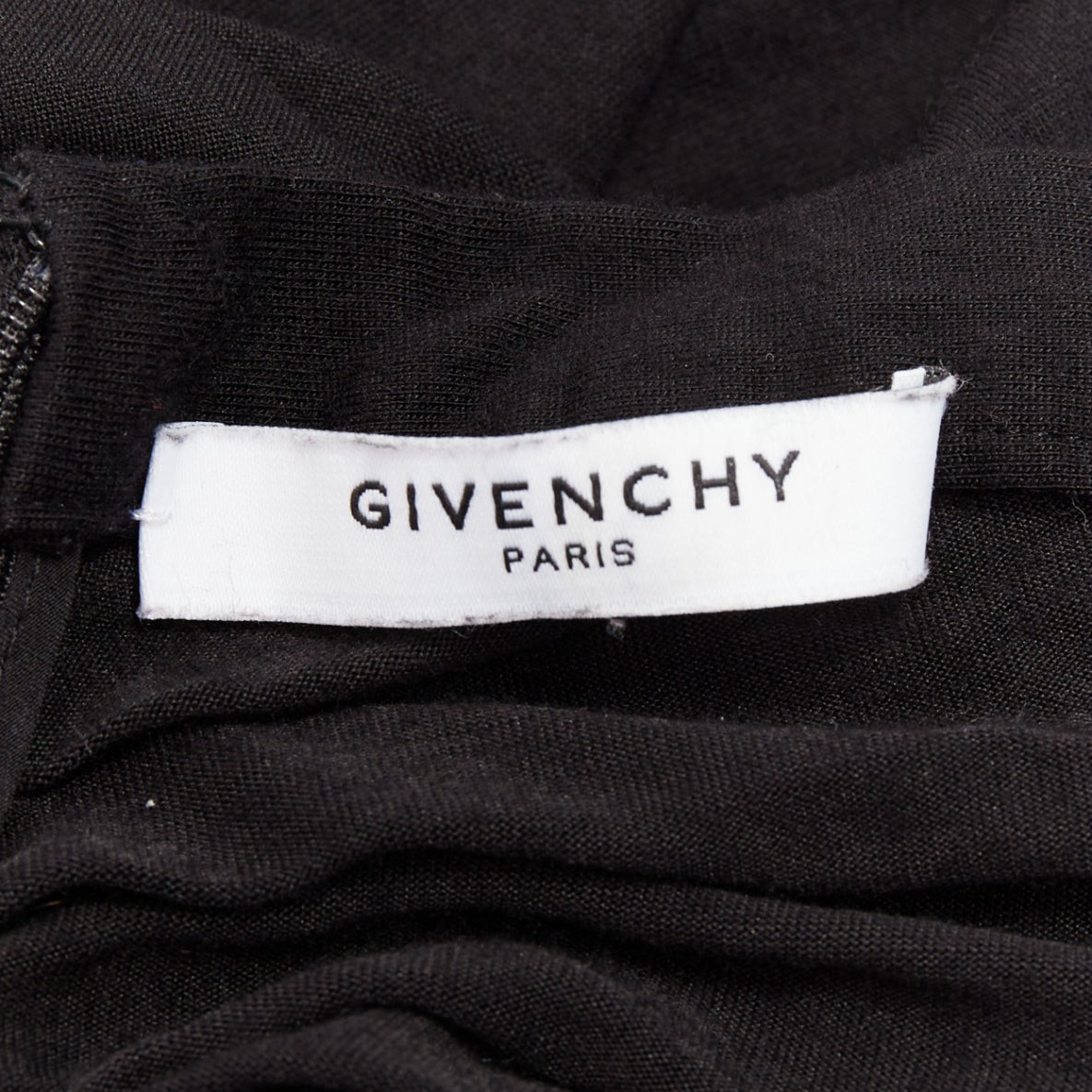 GIVENCHY black twist draped waist jersey high pencil midi skirt XS thumbnail 9