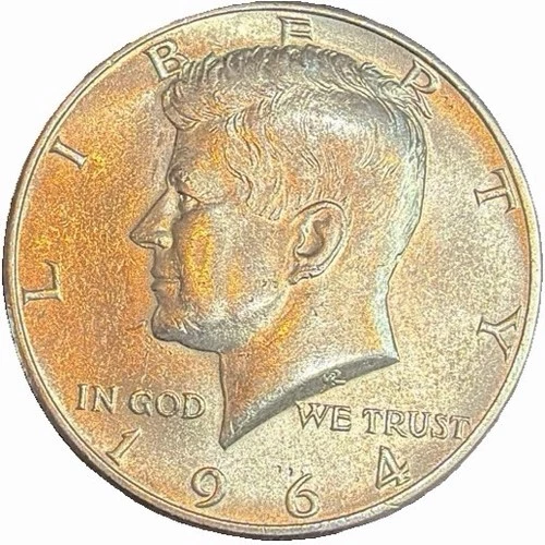 90% Silver 1964 D JFK Kennedy Half Dollar Brilliant