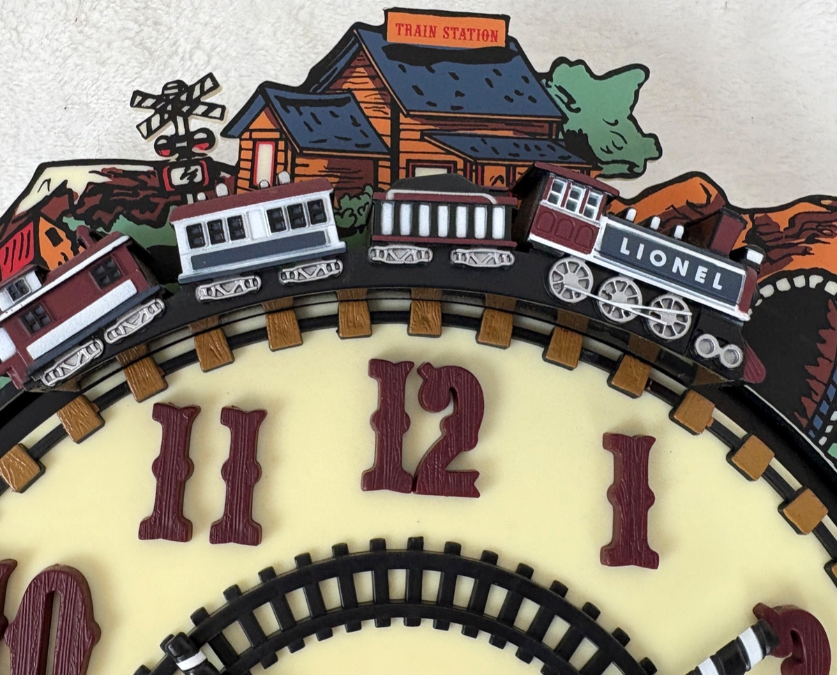 Lionel 100th Anniversary Train Clock (7183) CLOCK WORKS Train Does