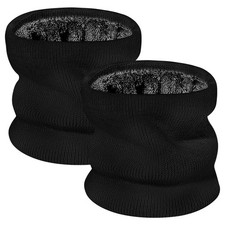 Winter Neck Warmer Gaiter for Men Women: 2 Pack Thick Fleece Lined Neck Scarf...