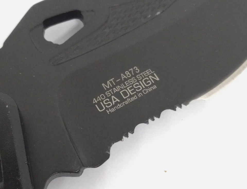 MTech USA Design MT-A873 Black Spring Assisted Folding Knife 5" Closed Ballistic - Image 2 of 4