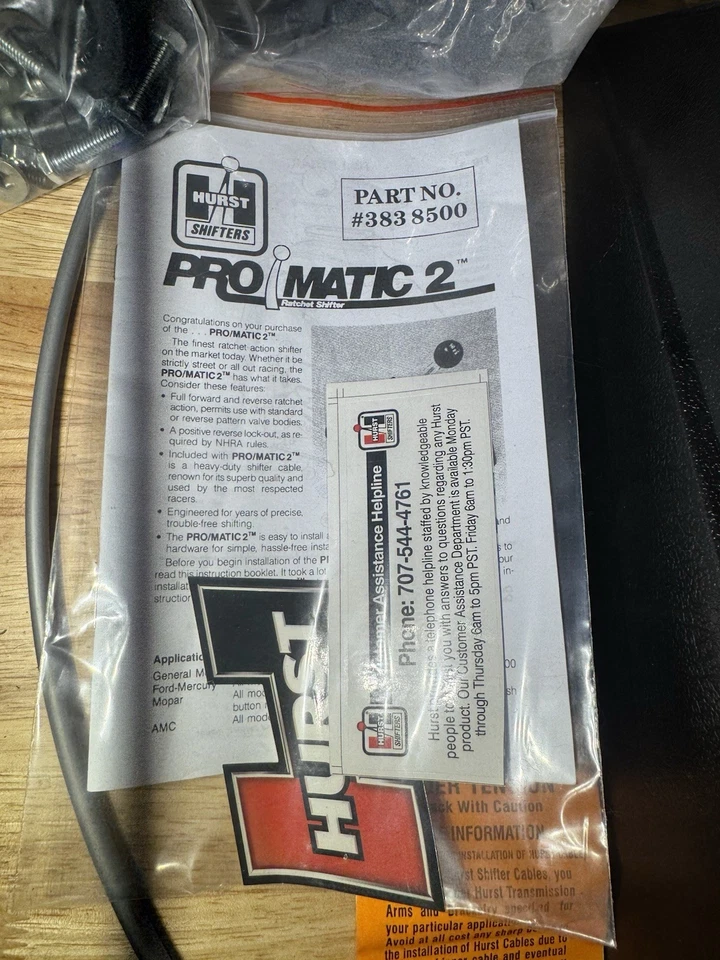 *Open Box Brand New* HURST PRO-MATIC 2 RATCHET SHIFTER PART # 3838500 - Image 2 of 4