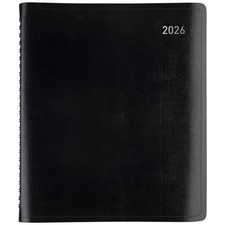 Office Depot Brand 13-Month Monthly Planner, 7" x 9", Black