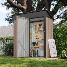 AOXUN 3-ft x 5-ft Economy Series Galvanized steel Metal Storage Shed