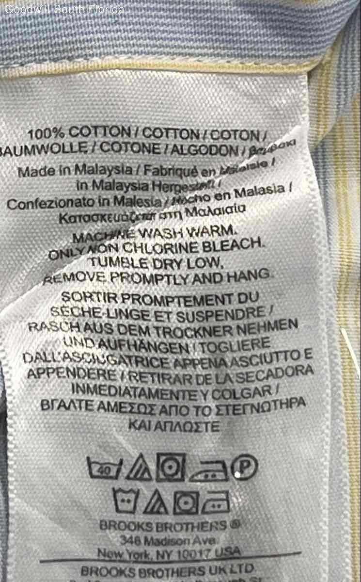 Brooks Brothers Mens Multicolor Striped Long Sleeve Dress Shirt Size 15.5 32 thumbnail 4