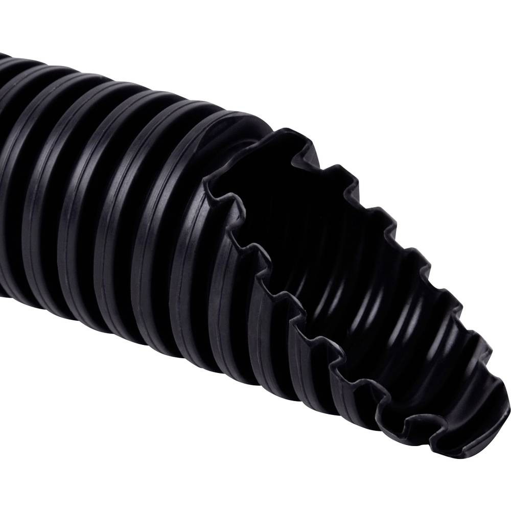 KOPOS 1432_F50 Gaine annelée noir 24.3 mm en couronne de 50 m pour câble