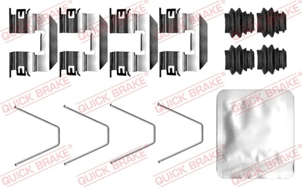 Quick Brake ZubehöRsatz Scheibenbremsbelag 109-0100 FüR Picanto KIA JA 3 LPG Gdi-image