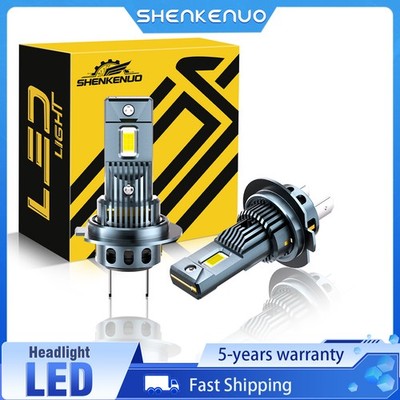 2X H7 Super Bright LED Headlight Bulbs Kit High Low Beam 6000K White 12000LM