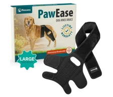 PetCove Dog Knee Brace Torn Acl Hind Leg Neoprene Compression Front/Back (Large)