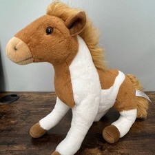 FAO Schwarz Tan White Horse Plush