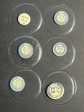 LOT OF 6 GLASS POCKET WATCH CRYSTALS SIZE 16 REPLACEMENT PARTS