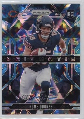 2024 Panini Prizm Prizmatic Blue Ice Prizm 58/99 Rome Odunze #9 Rookie RC 3s8