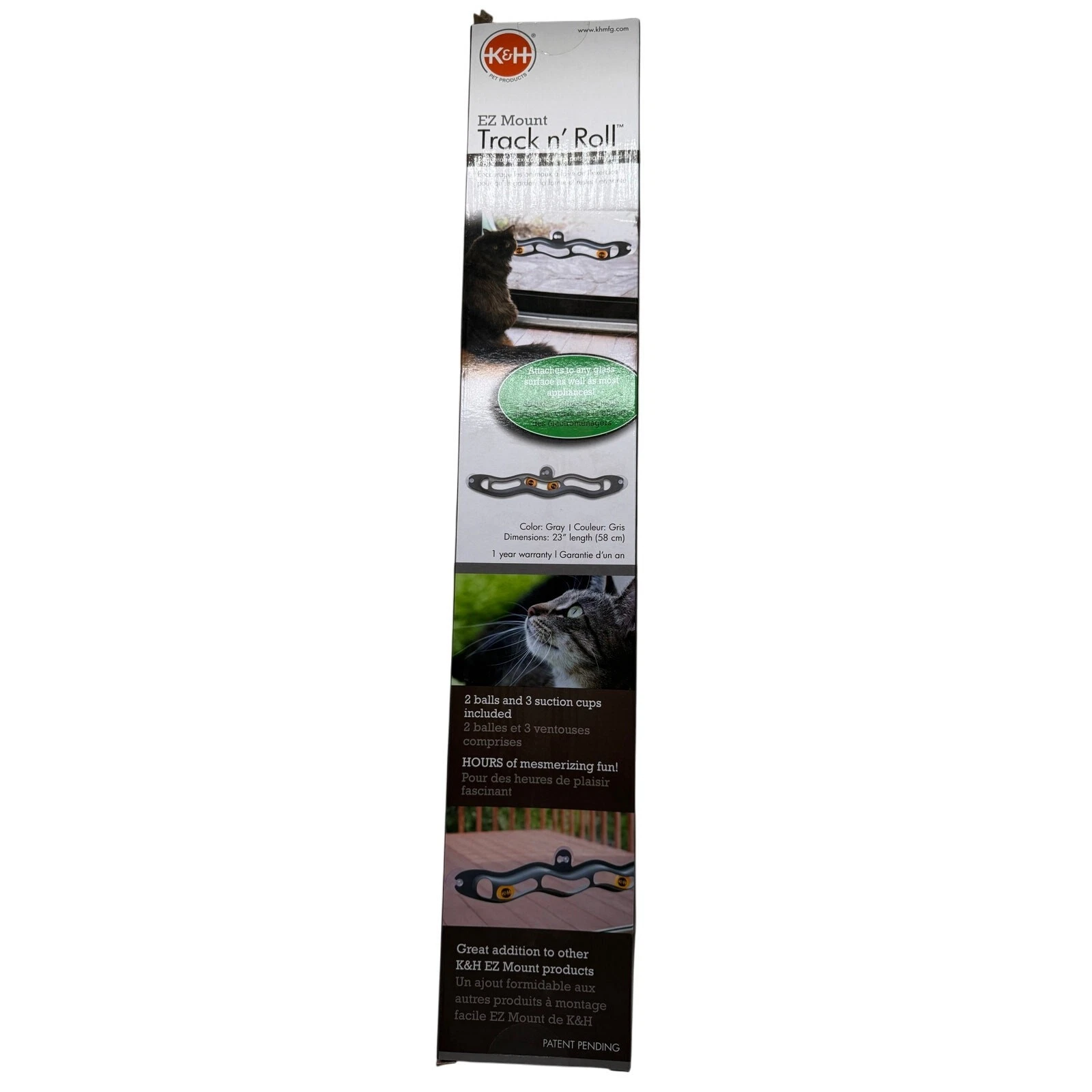 Track and Ball Interactive Cat Exerciser Toy K&H New