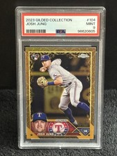 Josh Jung 2023 Topps Gilded Collection RC /99 PSA 9 Mint Rookie #104