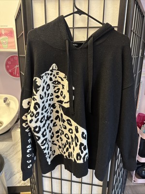 Pullover Hooded Sweater Torrid Plus Size2  18/20 Leopard