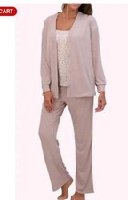 Live 2 Lounge Women's 3-piece Lounge Set, Tan, Size L. Read Description