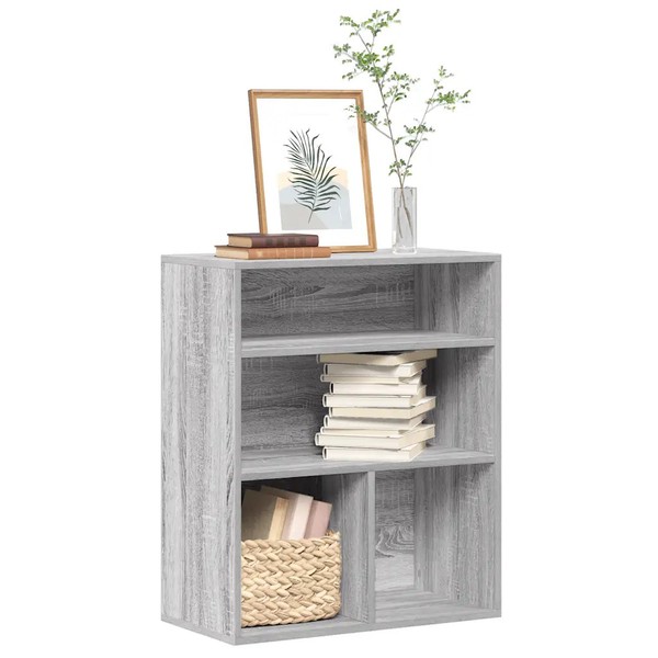 BüCherregal Grau Sonoma 60X30X71,5 Cm Holzwerkstoff Standregal-image