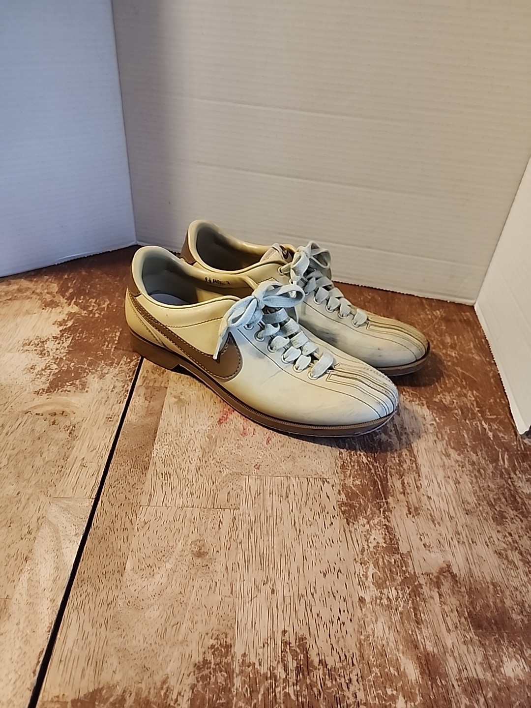 Mens Sz 9.5 Brown On Tan 1980&rsquo;s Unisex 840305sn Rare!