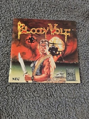 Bloody Wolf TurboGrafx-16 1990 CIB Complete Tested Turbo USA NEC
