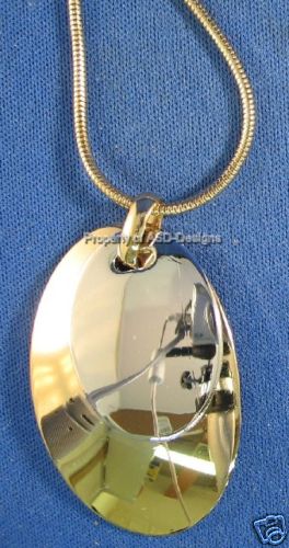 Collar colgante puerta colgante de 2 tonos placa de oro Citation 4476 - Imagen 1 de 1