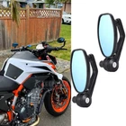 Motorcycle Rearview Handle Bar End Mirrors 7/8" CNC For 125 200 390 690 890 1290