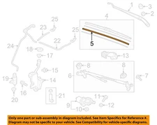 HONDA OEM 16-23 Passport Wiper Washer Components-Wiper Blade Refill 76622TG7A01