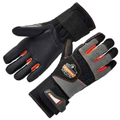 ERGODYNE 17734 9012 L BLACK CERTIFIED AV GLOVES + WRIST SUPPORT