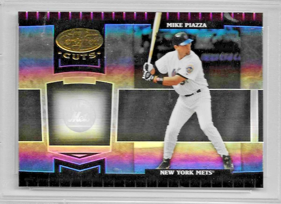 Tarjeta de béisbol 2004 Leaf Certified Cuts #123 Hof Mike Piazza PSA 10 NY METS POP 1 Foto 3 de 4