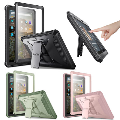 For Amazon Fire HD 10 Plus 11th Gen 2021 Tablet Hybrid Case Kickstand Cover