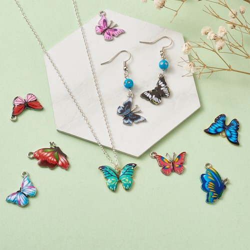Assorted Theme Enamel Pendants Necklace Bracelet Designer Dangle Charms - Picture 177 of 193