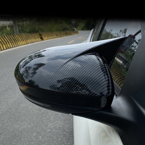 For Nissan Altima 2019 2021 Carbon Fiber style Rear View Side Mirror Cover Trim - Foto 6 di 6