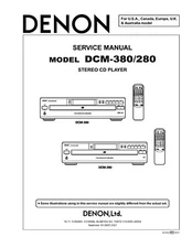 Denon DCM-280 CD Player SERVICE Manual