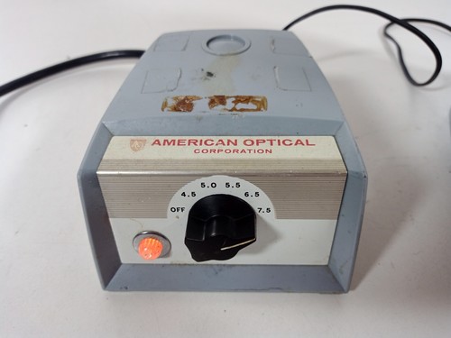 American Optical AO Spencer Binocular Microscope 10x 45x Objectives w/Power - Picture 9 of 10