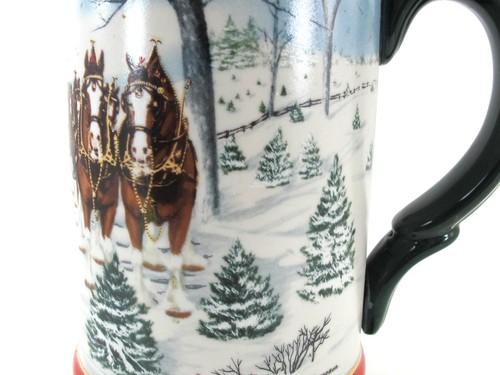 Budweiser Beer Stein Collector Series 1991 THE SEASONS BEST Ceramic Vintage - Picture 7 of 12