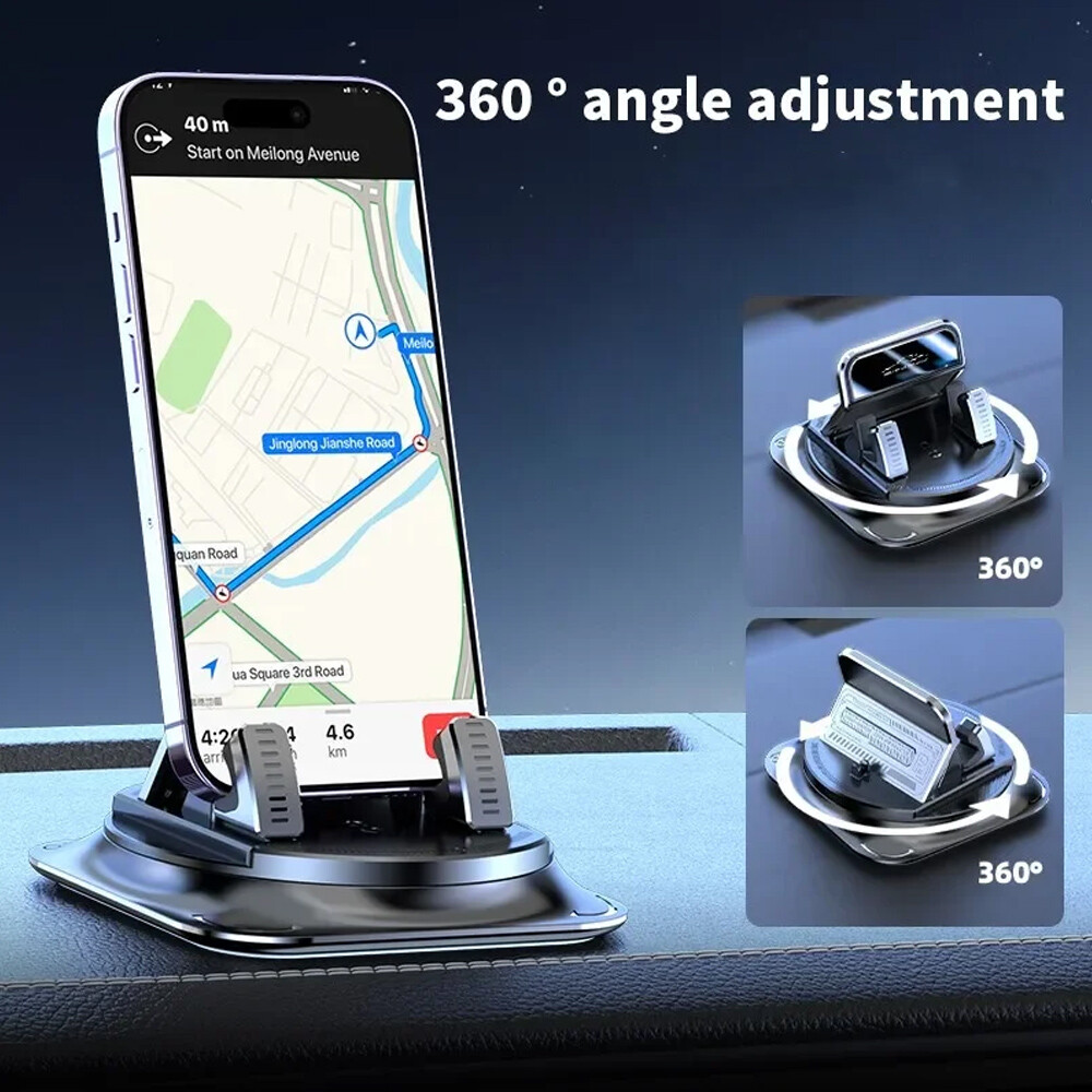360° Rotating Super Strong Car Phone Mount with Dashboard Suction
