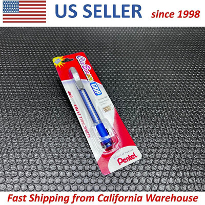 PENTEL 1x Clic Eraser GRIP ZE22 Lead Pencil Retractable Refill Eraser BLUE NEW