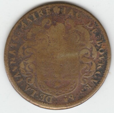 1647 France Jacques de Bourgues Mayor of Nantes Brass Jeton Rare Free Shipping
