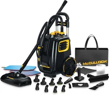McCulloch 1500W Multipurpose Deluxe Canister Steam Cleaner w/ 23 Accessories