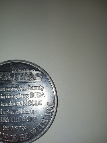 STAR WARS Boba Fett Bounty Hunter POTF Coin Kenner 1984 Vintage - Picture 5 of 17