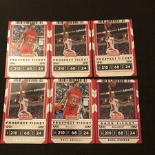 2020-21 Panini Contenders Draft GAME TICKET PUrple Paul George 6 Card Lo T