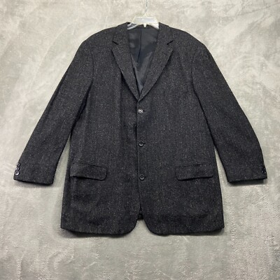 Roberto Cavelli Blazer Men's 50L Gray 100% Baby Alpaca Wool Outdoors 3 Button