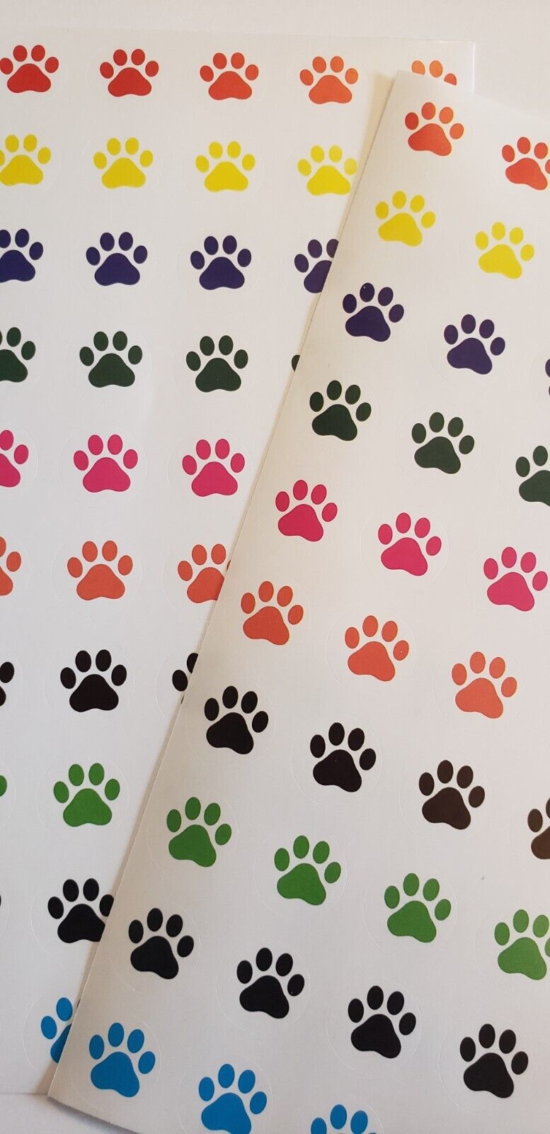 120 Paw Print Stickers Paw Print Planner Stickers Dog/Cat Print Stickers 