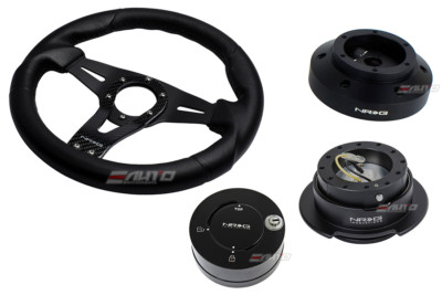 NRG 320mm Sniper L Steering Wheel BK St CF S 101H Hub Gen2.5 BK Release Lock LB