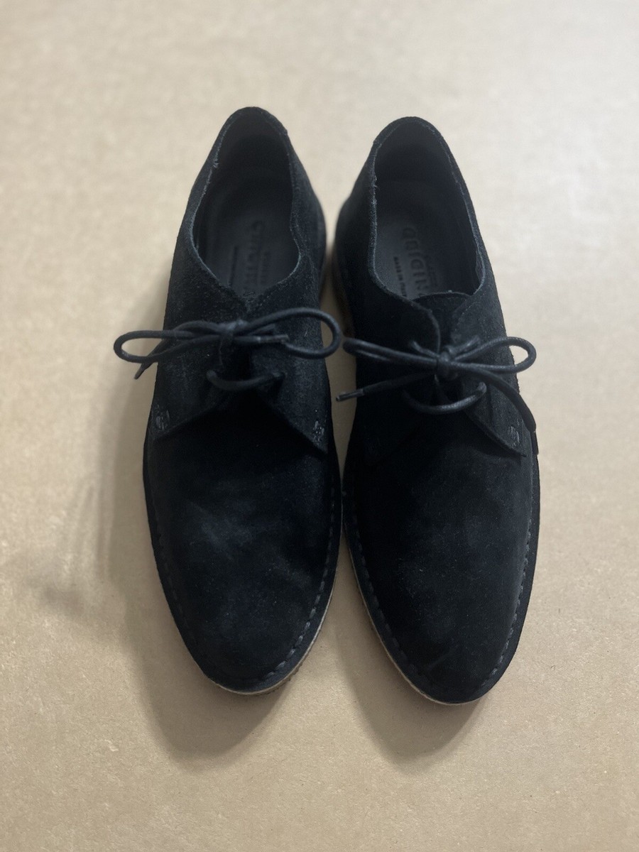 Clarks Original Friya Point Toe Black Suede Oxford Shoes US  display picture 3