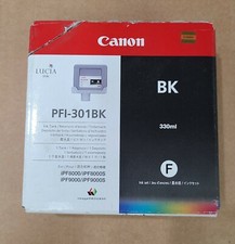 NEW GENUINE CANON PFI-301BK BLACK ink tank 330ML iPF8000 iPF8100 Date 2010