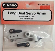 Du-Bro Long Dual Servo Arms with 4-40 Ball Link (for JR) #3341