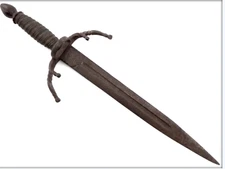 Antique early left hand Dagger knife for rapier sword Maker Mark French Italian