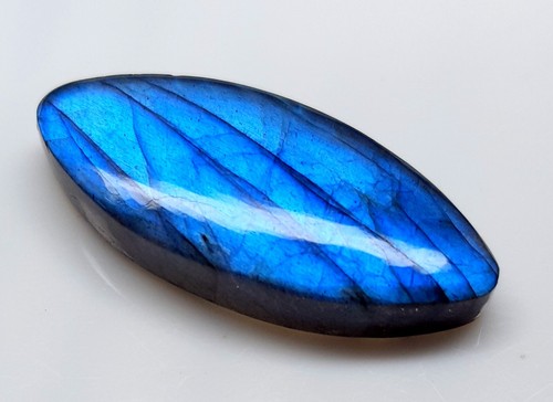 29,10 kt natürlicher blauer auffälliger Labradorit Marquise Cabochon loser Edelstein SQ-50 - Bild 2 von 3