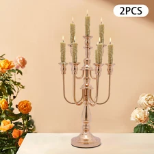 2 PCS 10 Arms Anti-Slip Candle Holder Candlestick for Table Centerpiece 