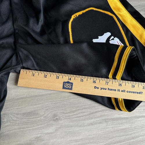 RETRO Mperial Sportswear Bruce Lee Black & Yellow YOUTH Basketball Shorts L - Picture 10 of 10